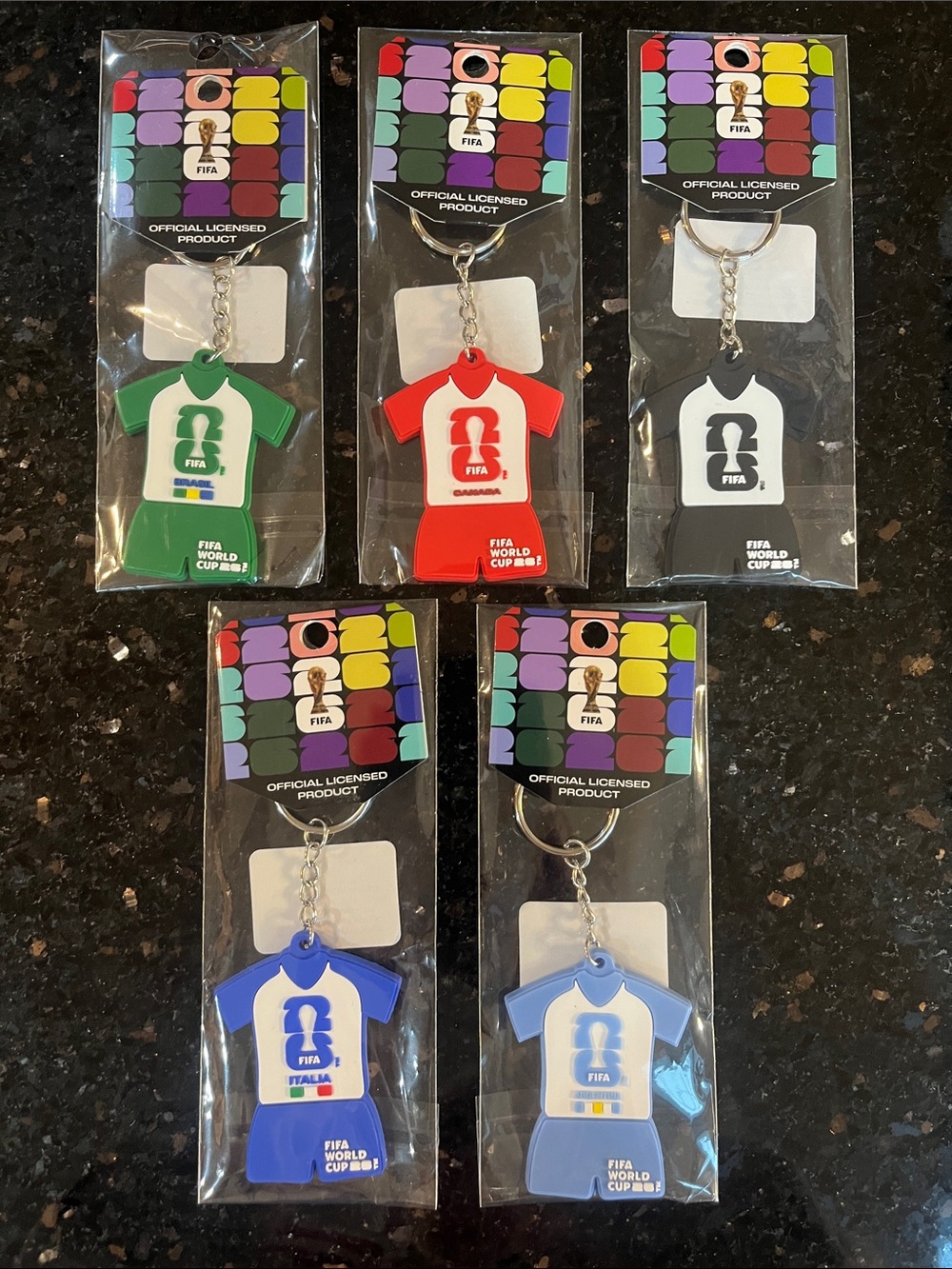 World Cup Jersey Keychain - choose 1 -